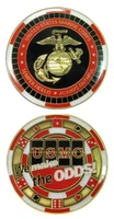 custom coins low price marine corps poker chip we make the odds challenge coin low price oem metal milirary coins fh810238