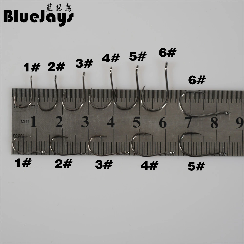 BlueJays 100 шт. рыболовный крючок 1#-12# Высокоуглеродистая сталь крючок коррозийный морской лещ рыба колючая морская рыба рыболовные крючки