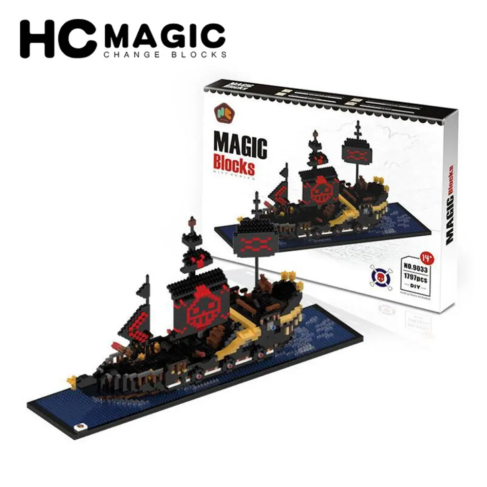 Детский конструктор HC MAGIC модель со стразами и черным жемчугом 9033 | Игрушки хобби