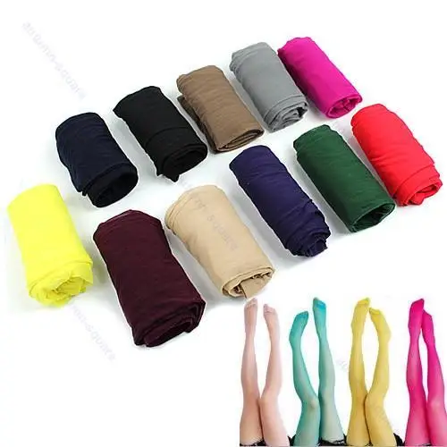 

Candy Colors Fashion Sexy Women Thin Sheer Pantyhose Stockings Tights Hot Sale