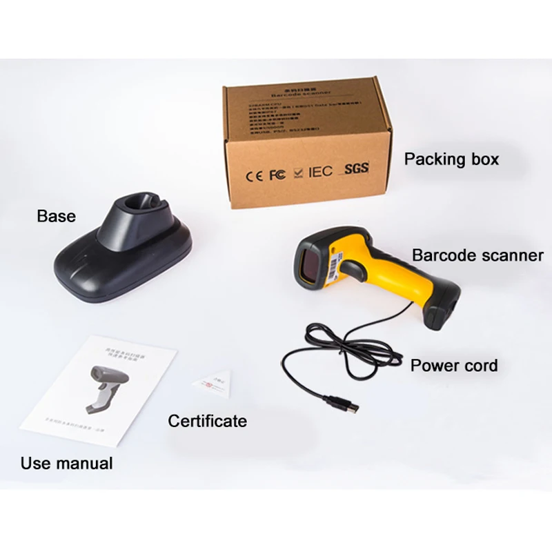 Новый водонепроницаемый ручной Bluetooth беспроводной 2D сканер штрих кода Быстрый
