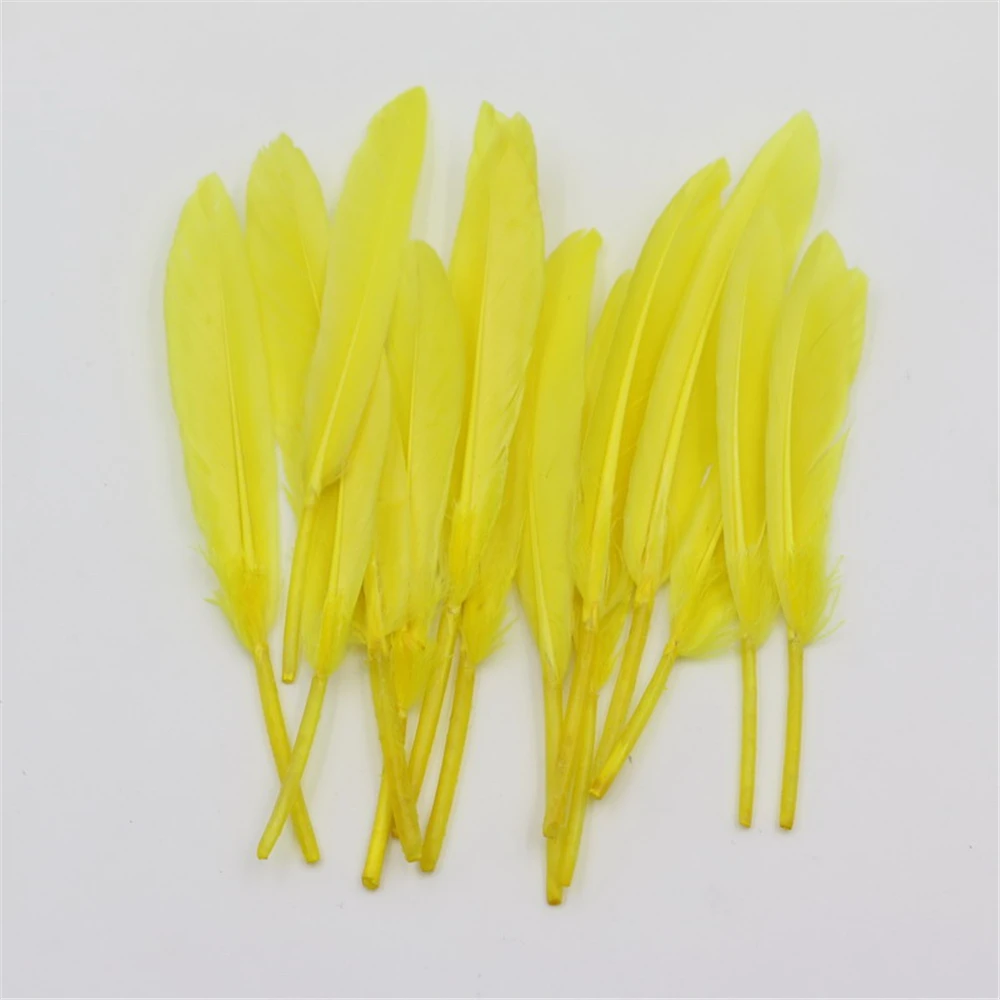goose duck feathers yellow home celebrity decoration 3-5 Inch(7-13cm) Performance apparel Indian headdress | Дом и сад