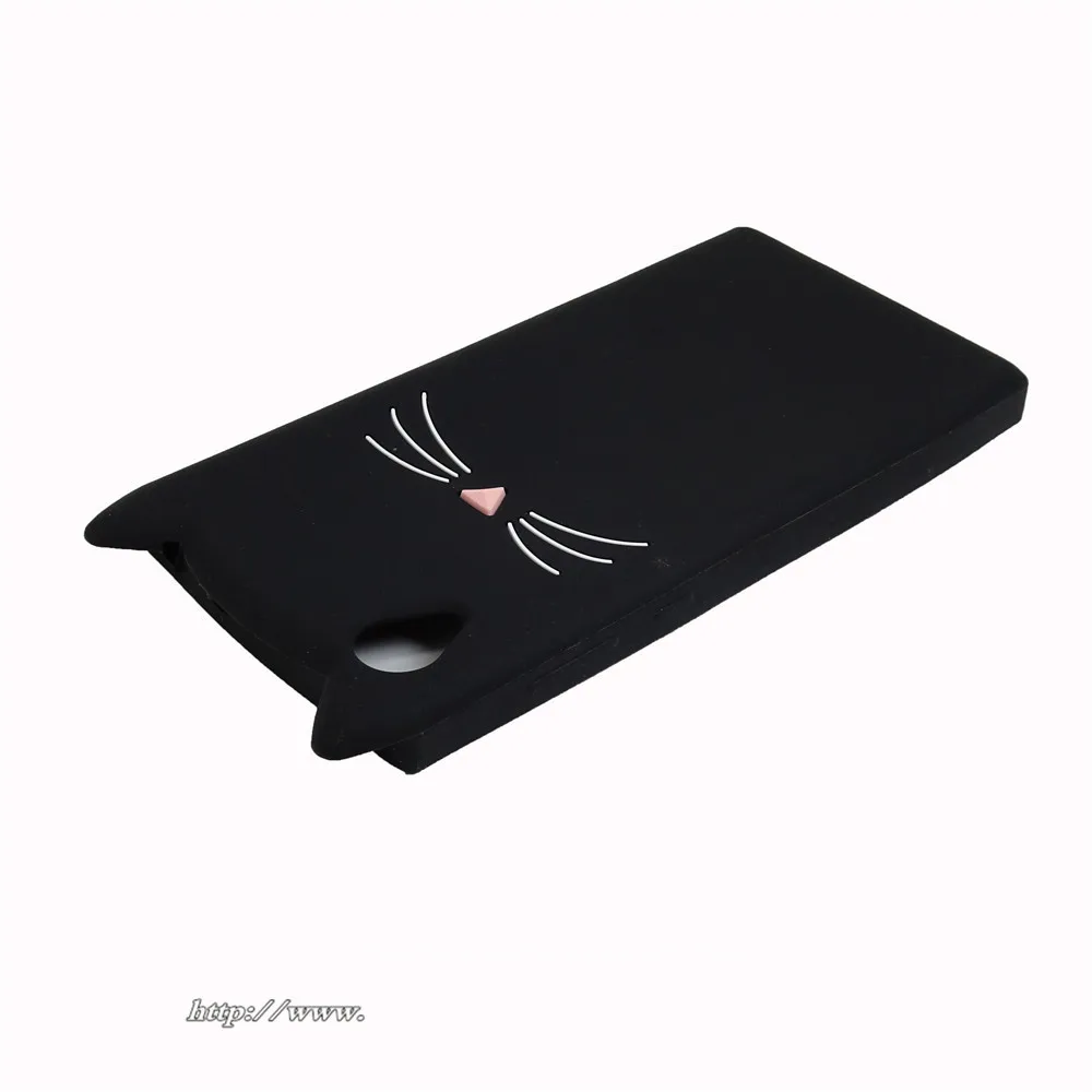Soft Silicon Cover For Sony Xperia L1 Case G3311 G3312 G3313 3D Cartoon smile Cat Experia |