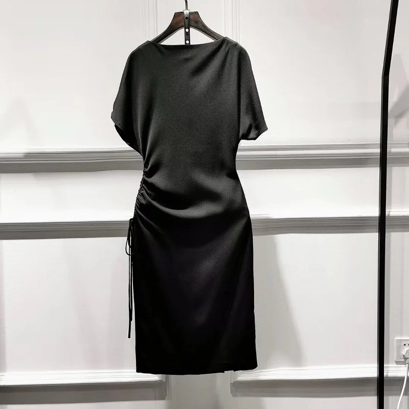 Vestidos De Festa летние модные вечерние коктейльные женские платья ручной работы с бисером и завязками на талии розового, фиолетового, черного цвета