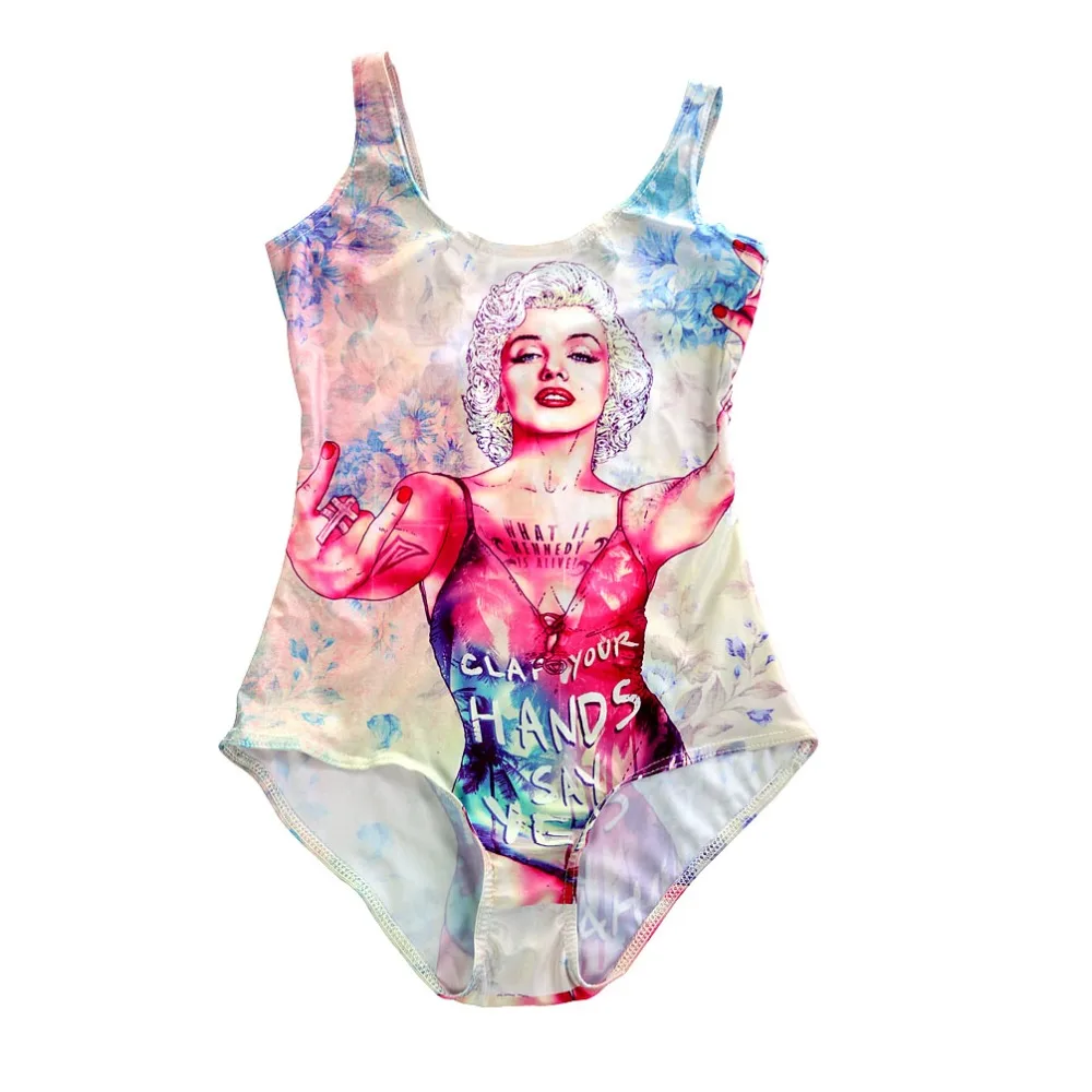 

New Funny Swimming suit Swimwear Famous Star Blue Red Beach Suits 5 Patterns
