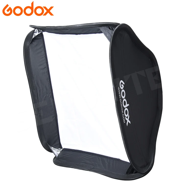 Софтбокс для фотостудии Godox 60*60 см рассеиватель светильник вспышки Speedlite без