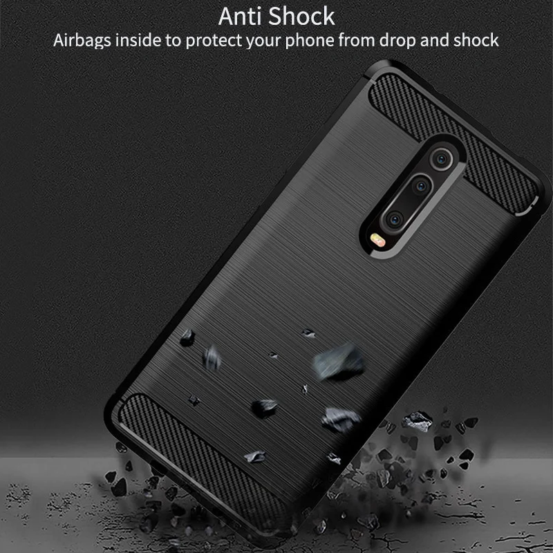 Чехол из углеродного волокна для Xiao mi Red K20 Pro мягкий силиконовый чехол 9t Xio 7 7a Note |