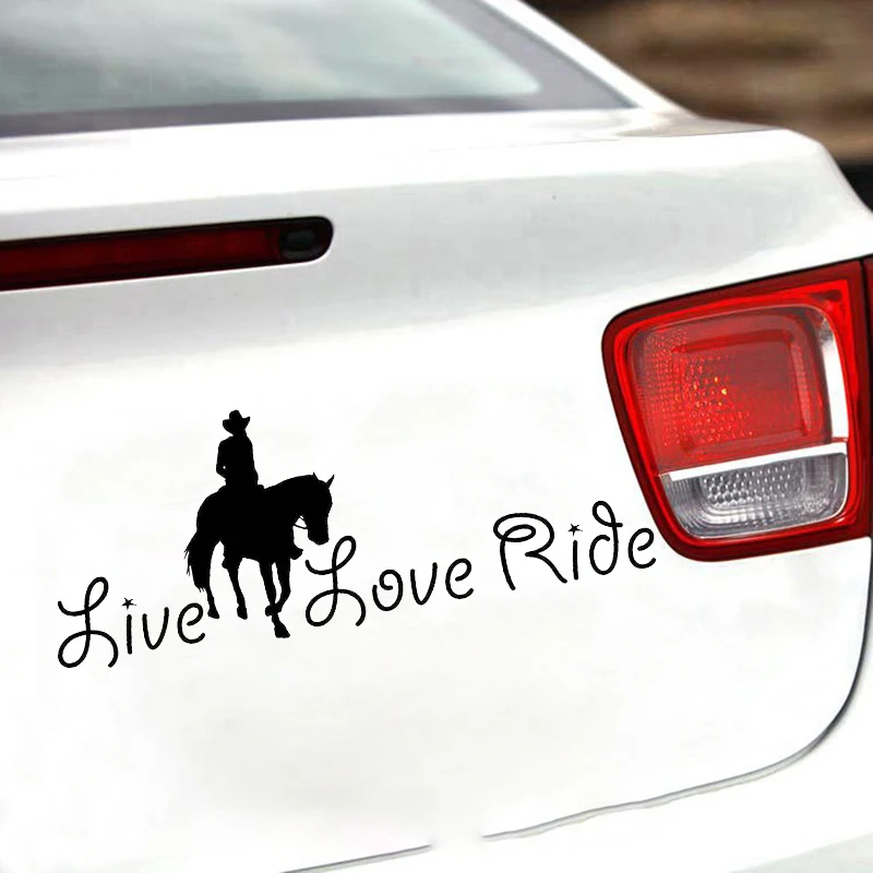 Horse Live Love ездить Jdm настенный светильник для дома окон и стекла двери автомобиля