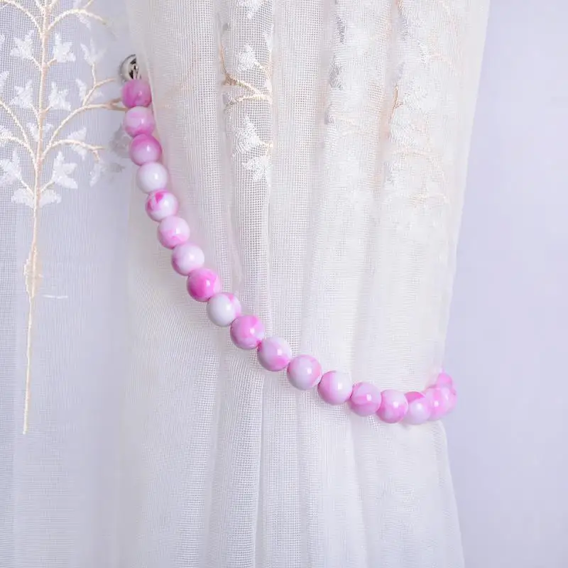 2 шт./лот держатель с магнитной застежкой бусинами круглые занавески аксессуары