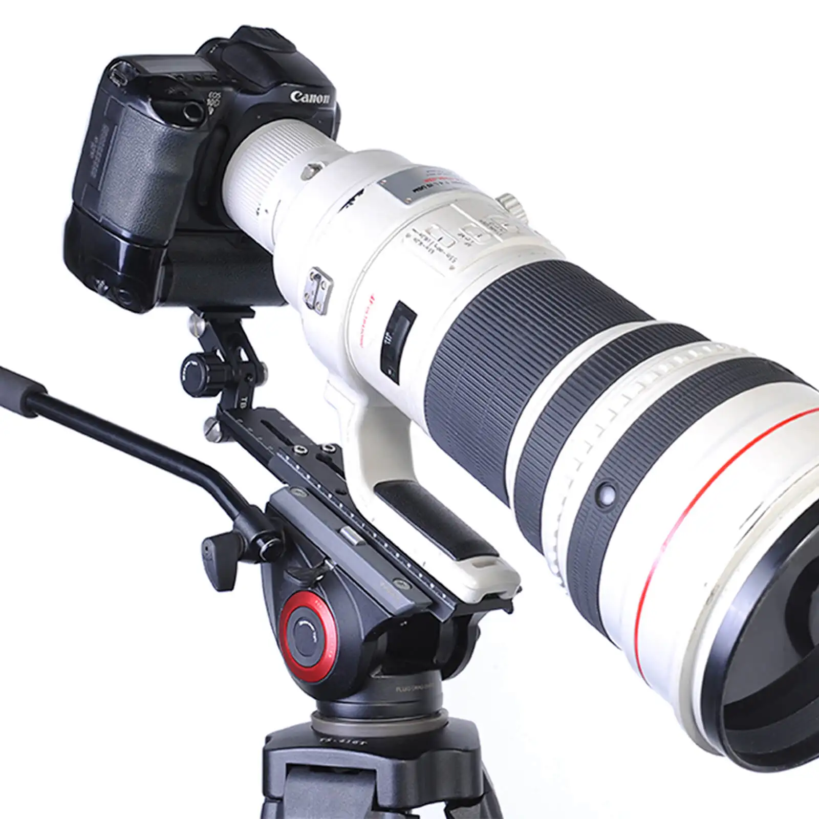 Long Lens Support and Quick Release Plate for Fluid Head Manfrotto 500 700, Sachtler FSB 10/8/6,DV2/8/10SB/12SB,V14/18/ACE XL
