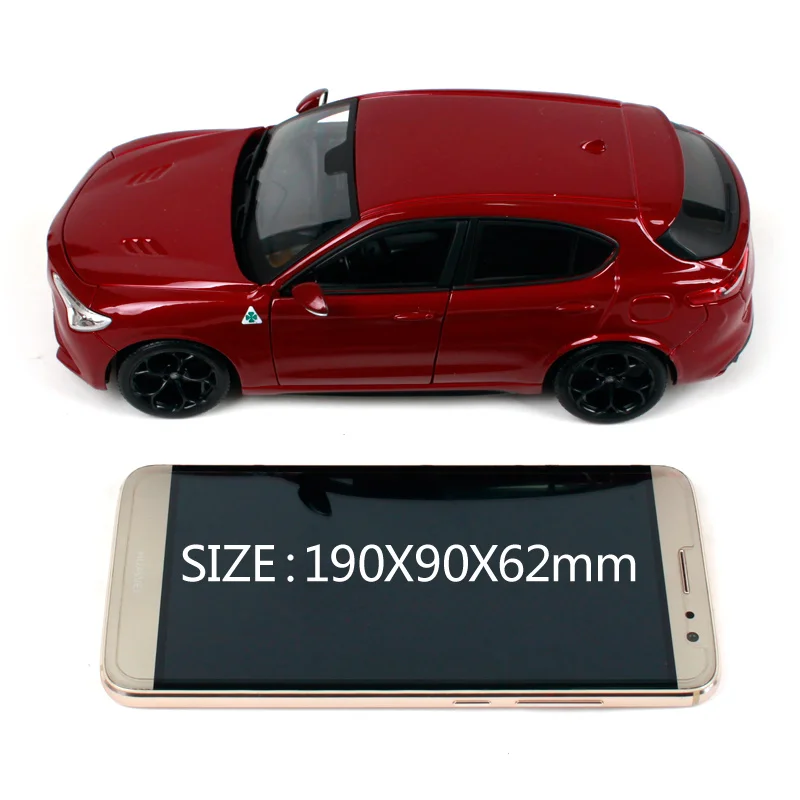 Модель внедорожника Bburago 1:24 Alfa Romeo Stelvio литая модель автомобиля игрушечная новая в