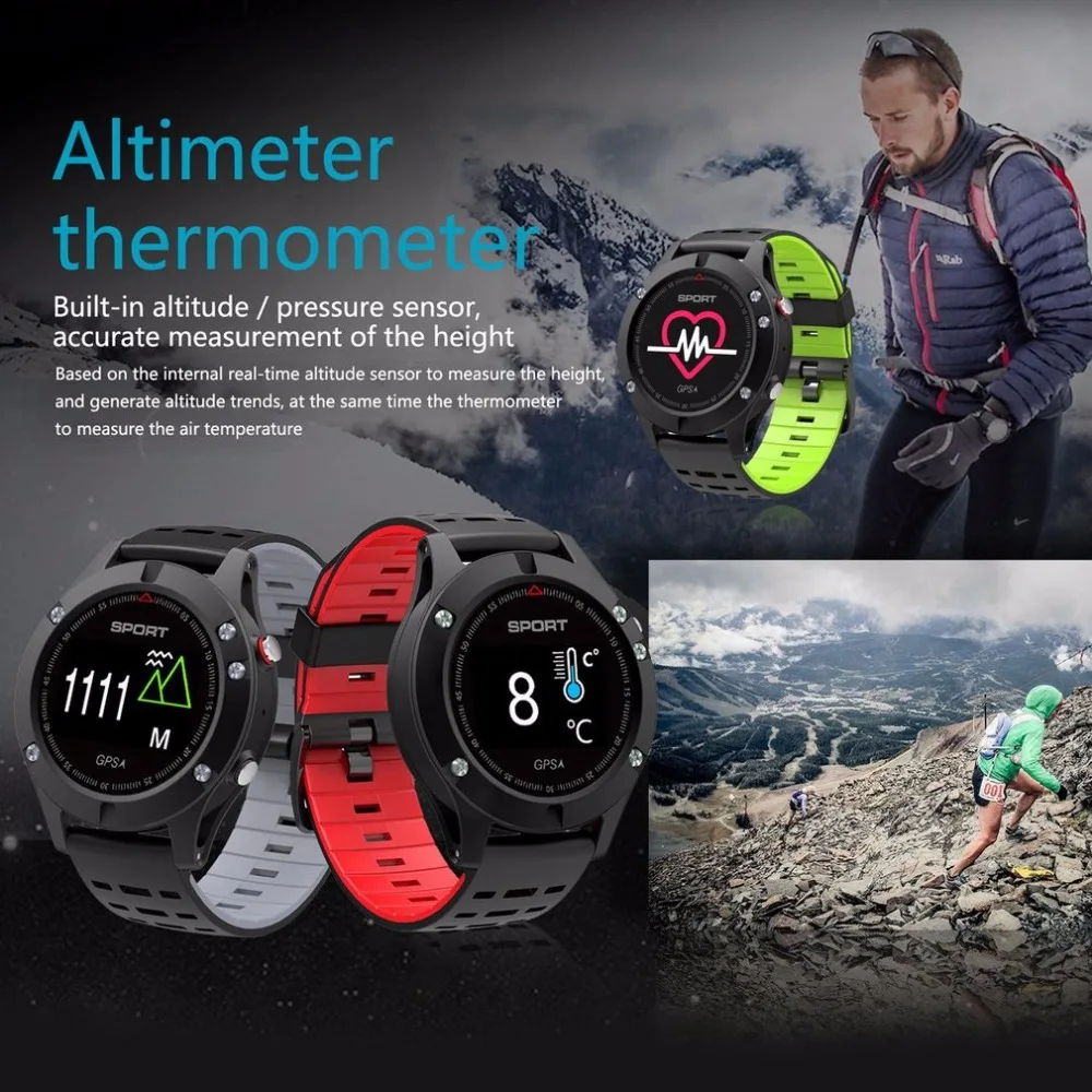 F5 gps OLED цветной дисплей Смарт часы альтиметр барометр термометр Bluetooth 4 2 Спорт на