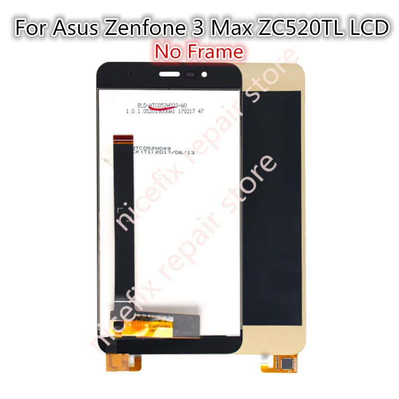 ЖК-дисплей для Asus Zenfone 3 Max ZC520TL сенсорный экран с дигитайзером в сборе сменный 5 2