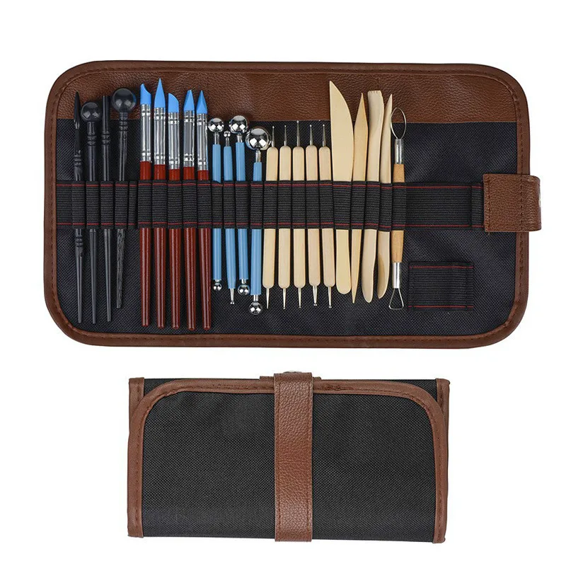 

Polymer Clay Ceramics Tool Moulding Indentation Silica Gel Pen 23 Paper Set Bring 24 Hole Package Carving Group Combine