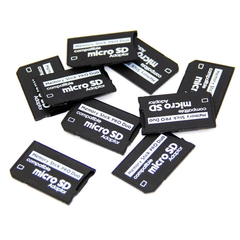50 шт./лот SDHC TF на MS адаптер преобразователь карт памяти Pro Duo Reader для PSP 1000 2000 3000|tf