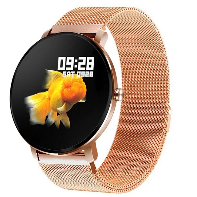 gold SENBONO K9 спортивные Bluetooth 1,3 дюймов Полностью умные часы с сенсорным экраном фитнес-трекер для мужчин IP68 Водонепроницаемые женские умные часы PK v11 K1 - Цвет: gold