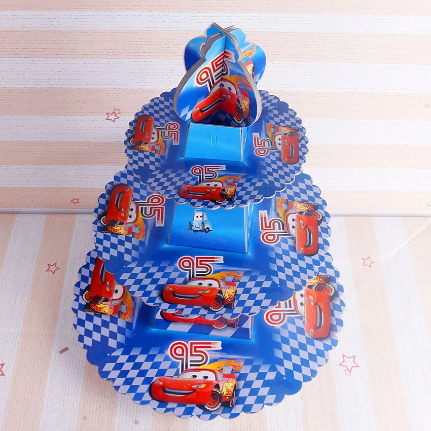 3 яруса Бумага подставка для десерта и кексов держатель хранения торт Дисплей