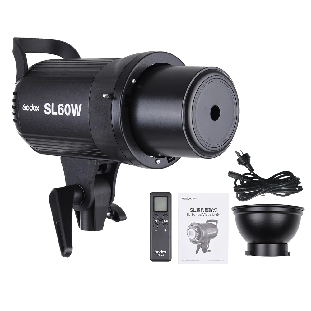 Godox SL-60W 5600K светодиодный Светодиодный Видео свет беспроводной пульт дистанционного управления высокой мощности с креплением Bowens для освещения фотосъемки