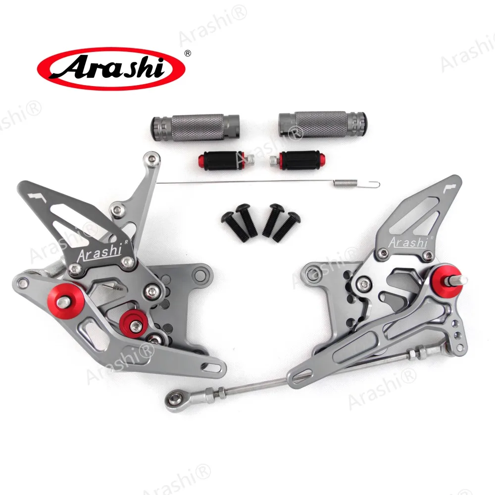 Араши для TRIUMPH Speed Triple 1050 2005 2010 CNC Регулируемые подножки Rider Rearset Rest 2006 2007 2008