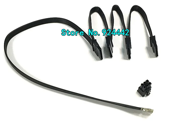 Модульный блок питания DIY 6Pin PCI E к 4 SATA Molex 15pin для серии Seasonic KM3/seasonic SS