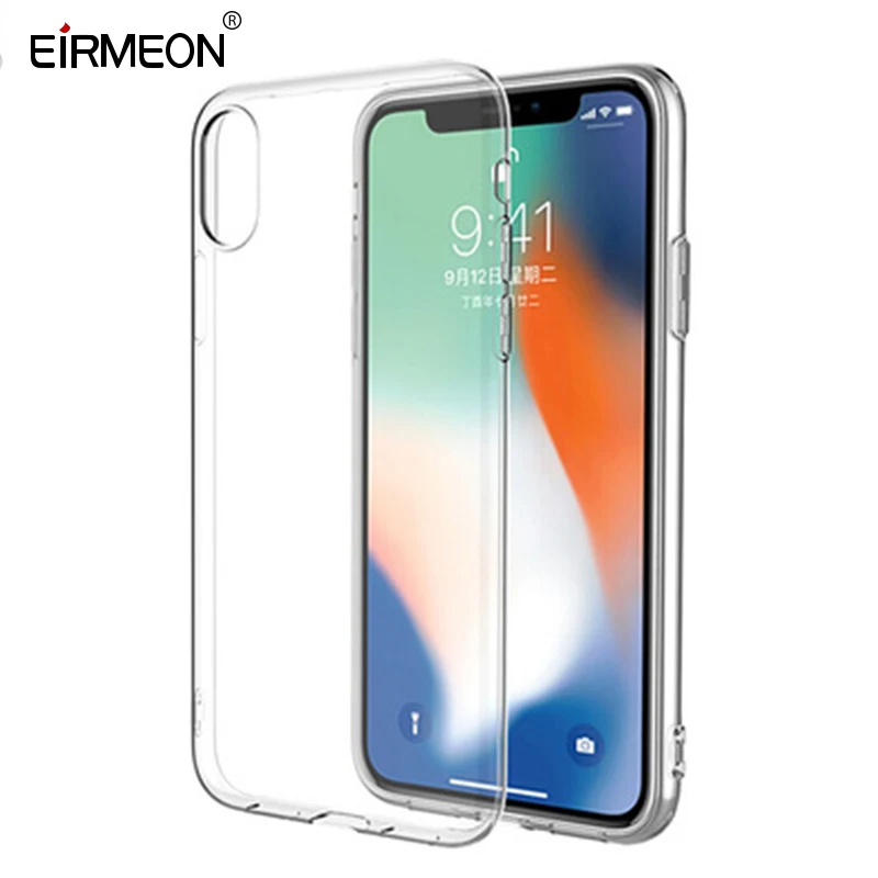 Case For iPhone XS Max 2018 X XR 5 SE 5S 6 6S 7 8 Plus Clear TPU Silicone Protective Transparent Soft Covers |
