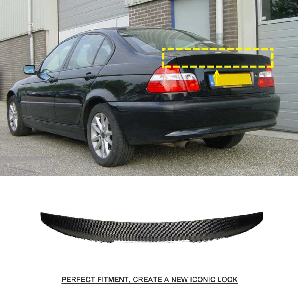 Rear Spoiler for BMW 3 Series E46 Base Coupe M3 2-Door 1998-2005 Carbon Fiber Trunk Lip | Автомобили и мотоциклы