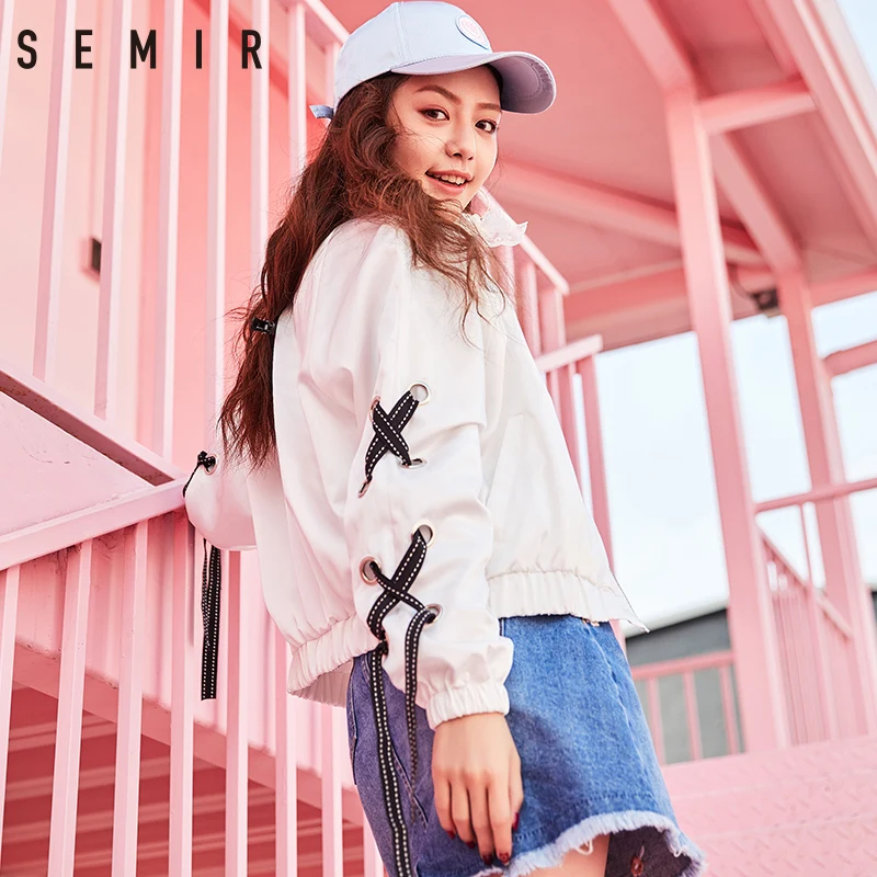 Куртки SEMIR модные короткие Базовые bombardier со стоячим воротником бейсбольная форма