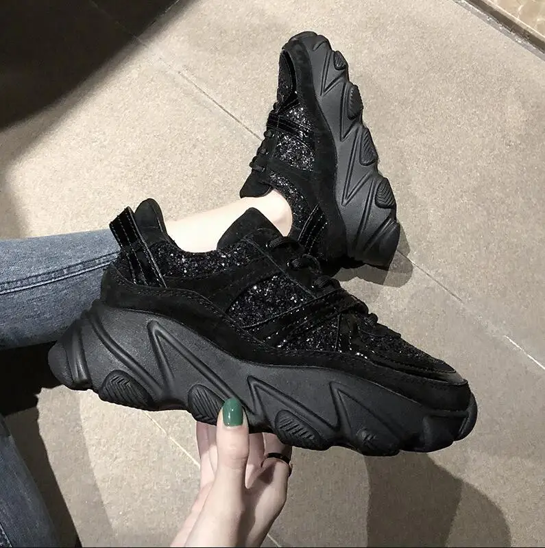 2019 удобная женская повседневная обувь на платформе женские кроссовки модная