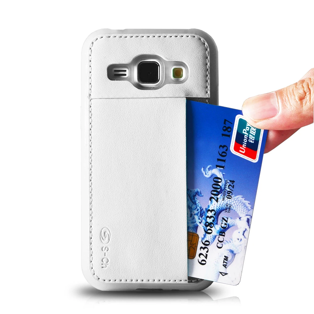 For Samsung Galaxy J1 6 Colors Soft Silicone+PU Leather TPU Case With Card Slot Mobile Phone Free Shipping |