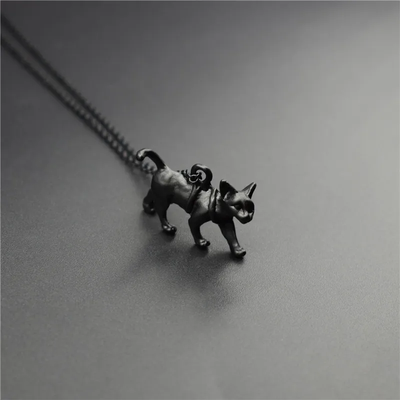 Elfin трендовые винтажные Ретро 3D Сфинкс ожерелья с котом Модные животные кошка ювелирные изделия подвески ожерелья для женщин и мужчин ювелирные изделия