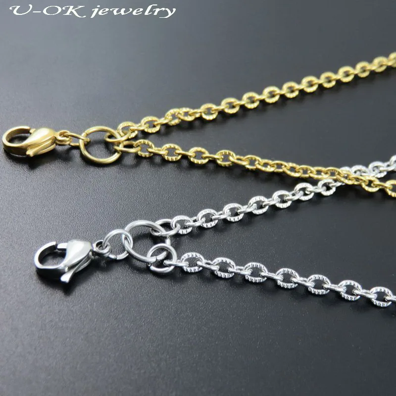 Золотистая плавающая цепочка медальон модная классическая из нержавеющей стали