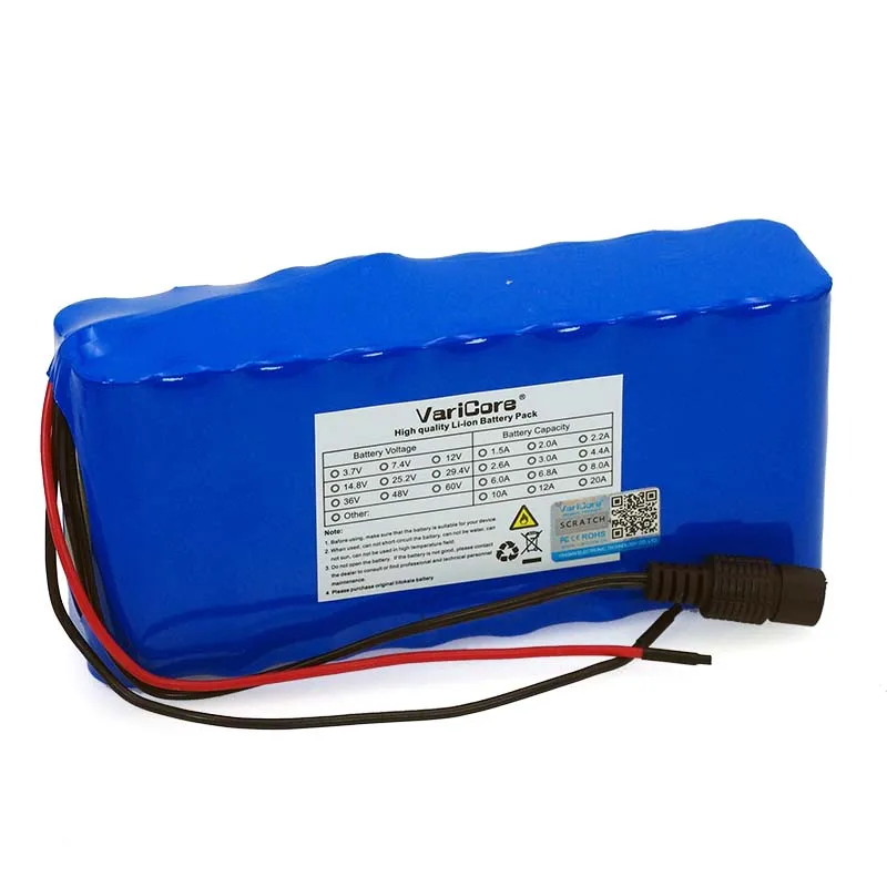 VariCore 14.8V 12Ah 4s6p 18650 li-iom battery pack night fishing lamp heater miner's amplifier batteries with BMS | Электроника