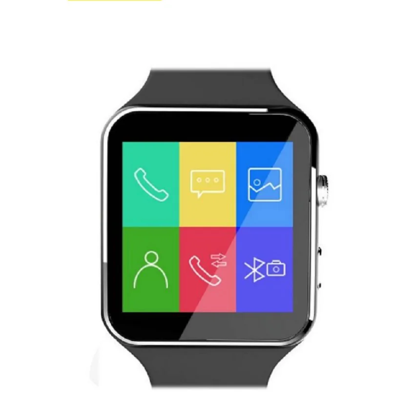 Bluetooth Smart часы X6 Спорт Шагомер smartwatch с Камера Поддержка sim карты WhatsApp Facebook для