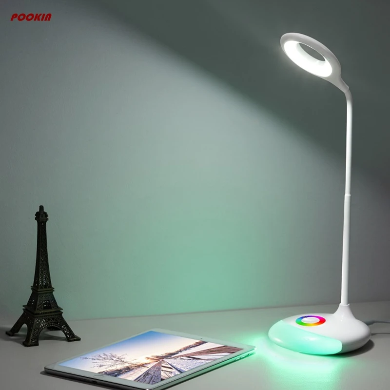 Светодиодная лампа Q6 5 Вт в пост. Тока USB зарядка|desk lamp|rgb desk lampdesk lamp light |