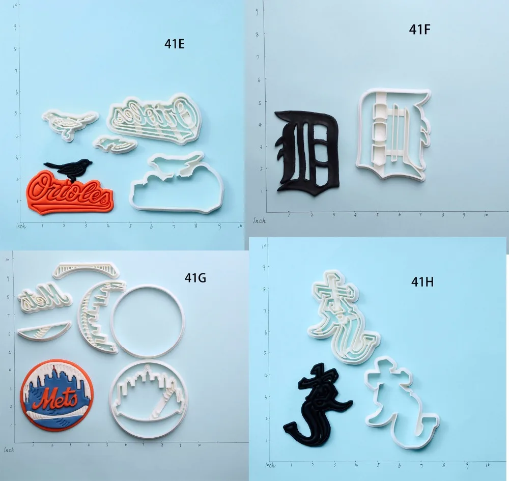 Американская профессиональная бейсбольная Лига Команда Логотип печенье резак