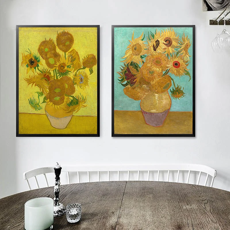 Sunflowers Canvas Poster Impressionism Art Painting Pastoral Wall Picture Print Living Room Decoration for Kitchen | Дом и сад