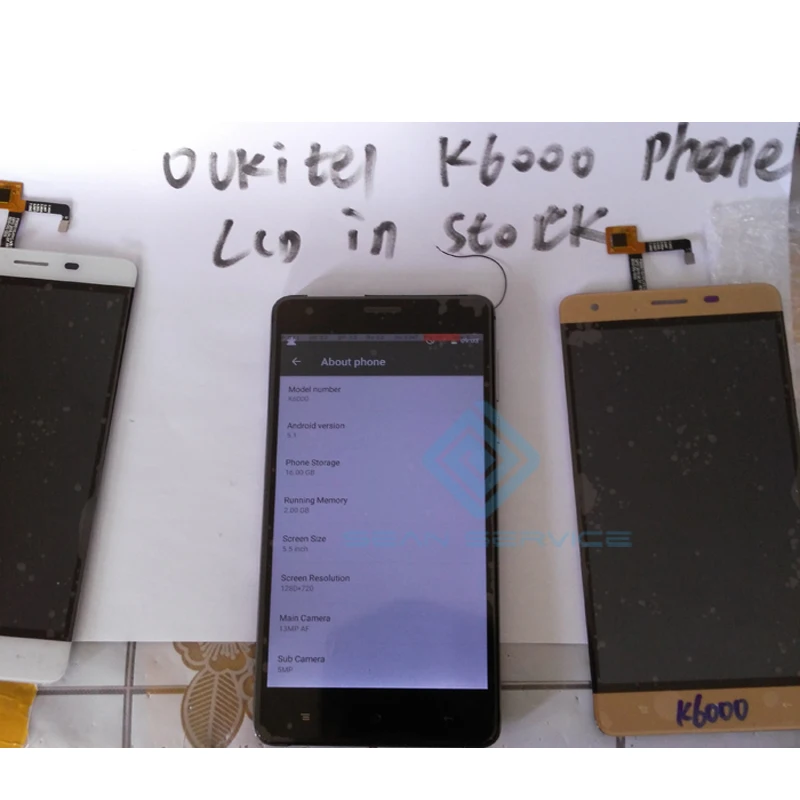 Для Oukitel K6000 LCD в мобильном телефоне ЖК дисплей и TP кодирующий преобразователь