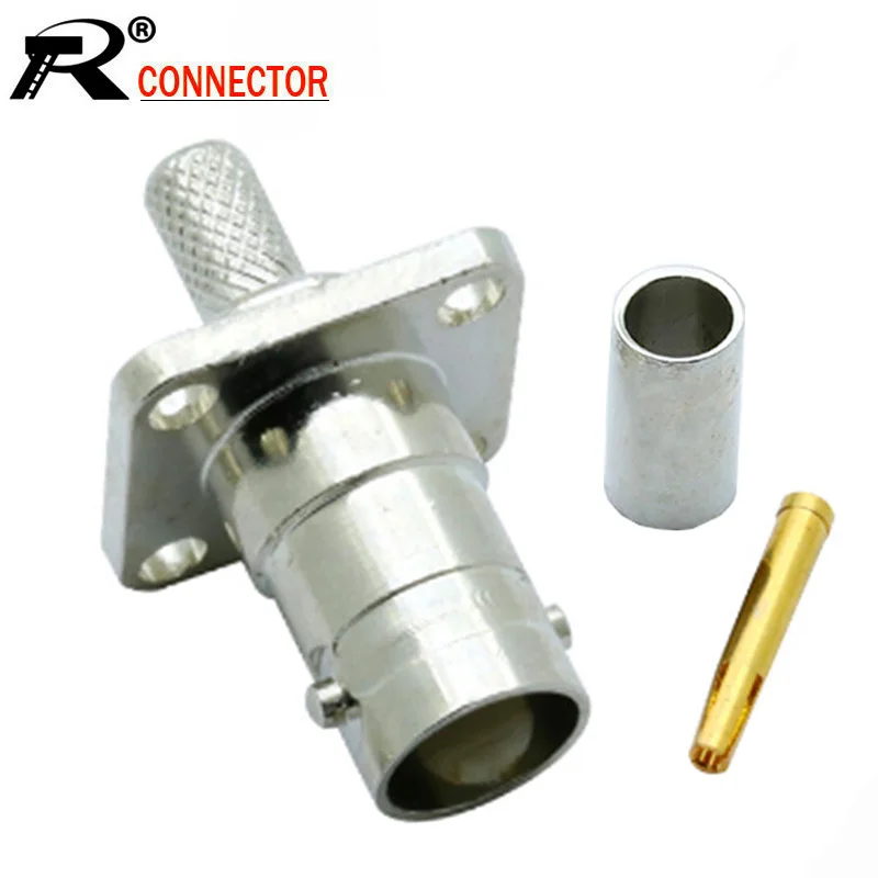 10 шт. байонетное гнездо зажим Панель Крепление для RG58/RG59/RG6 CCTV камера безопасности