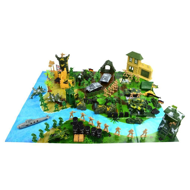 130 шт./компл. военная модель Пластик Playset Игрушка Солдат армии Для мужчин 5 см