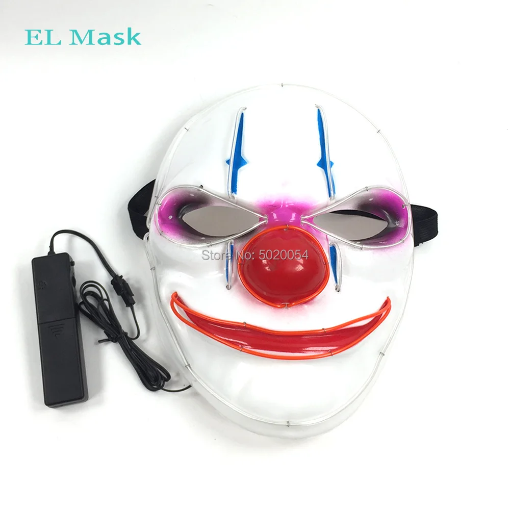 Дешевая цена принадлежности для костюма косплея забавный светильник Joker Up Mask