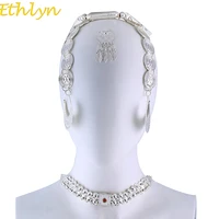 ethlyn eritrean wedding traditional jewelry five pcs choker sets silver color gold color wedding jewelry sets ethiopian s84