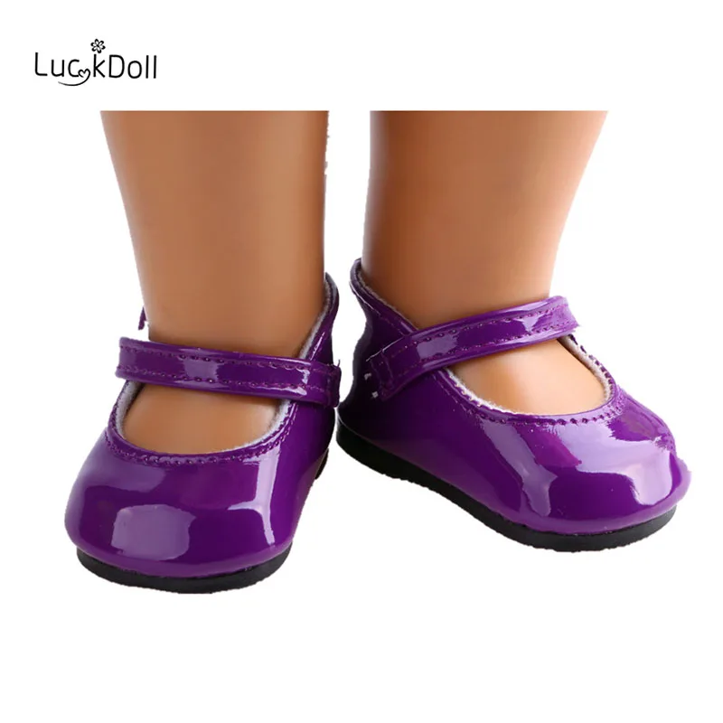 LUCKDOLL кожаная танцевальная обувь подходит для 18 дюймов Американский 43 см BabyDoll