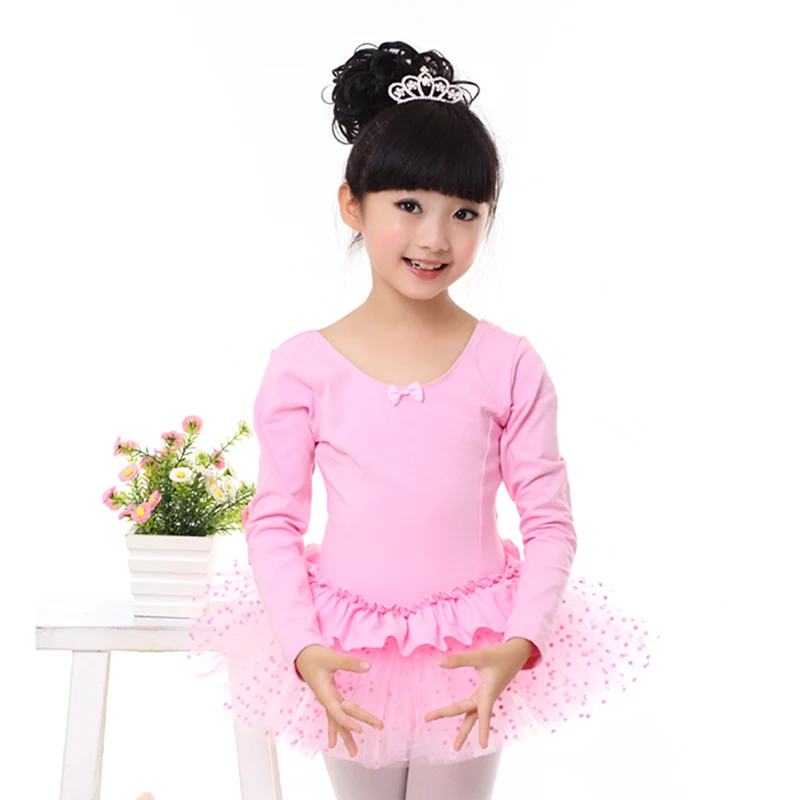 Женская хлопковая юбка пачка с длинным/коротким рукавом и круглым вырезом|swan lake