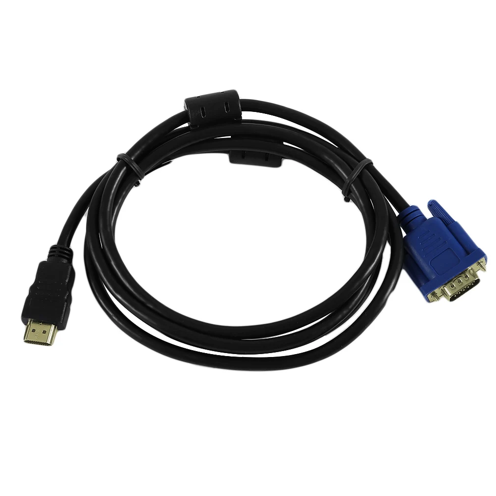 1,8/3 метра HDMI к VGA Кабель 15Pin адаптер папа к папа видео 1024x768 p Высокое разрешение супер быстрая скорость передачи данных