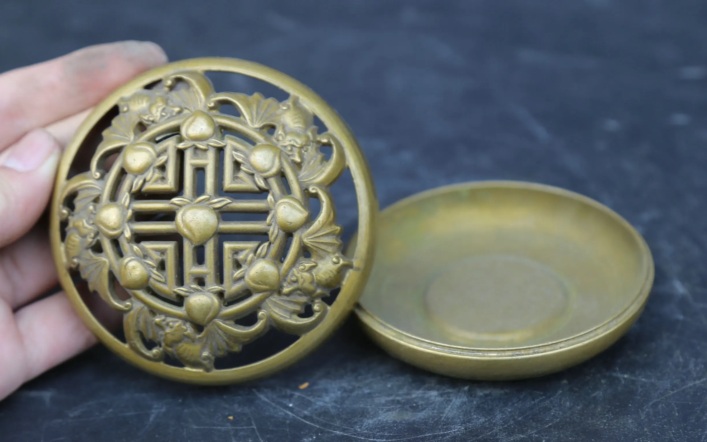 85 мм/3 3 &quotсборный китайский фэн шуй Бронзовый Изысканный животный