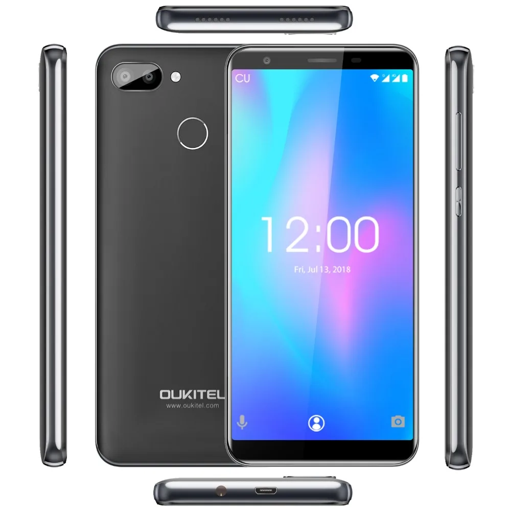Original OUKITEL C11 Pro 5.5 inch 18:9 Android 8.1 Mobile Phone Quad Core 3GB RAM 16GB ROM 4G Cell phones 3400mAh Smartphone | Мобильные