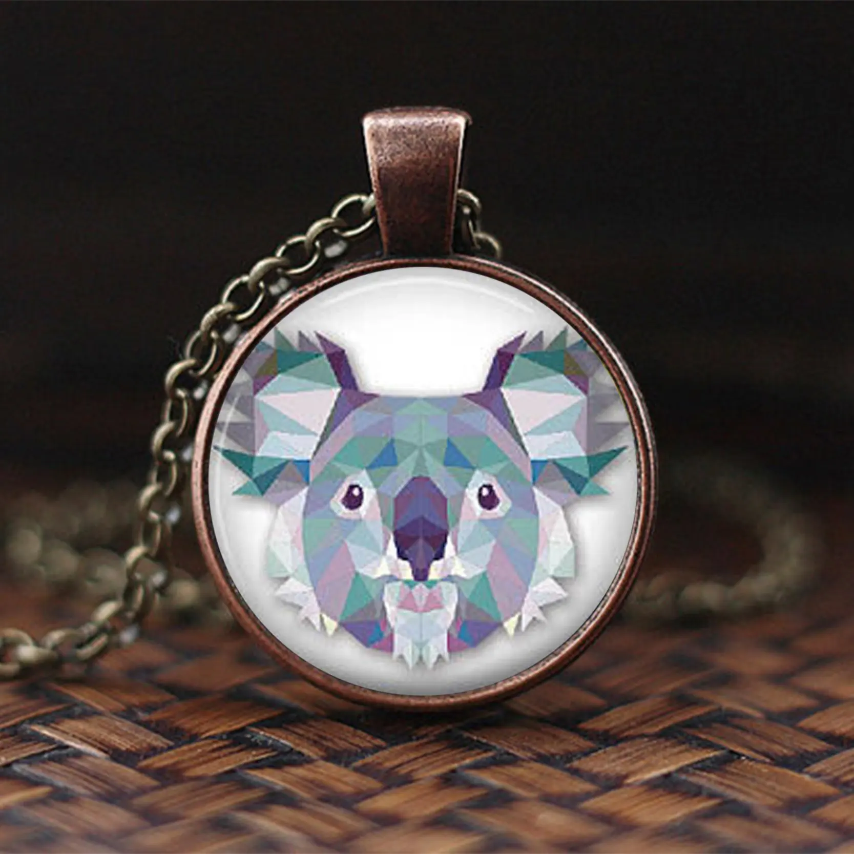 Женское колье с кабошонами Koala Wolf украшение в виде диких животных ювелирное