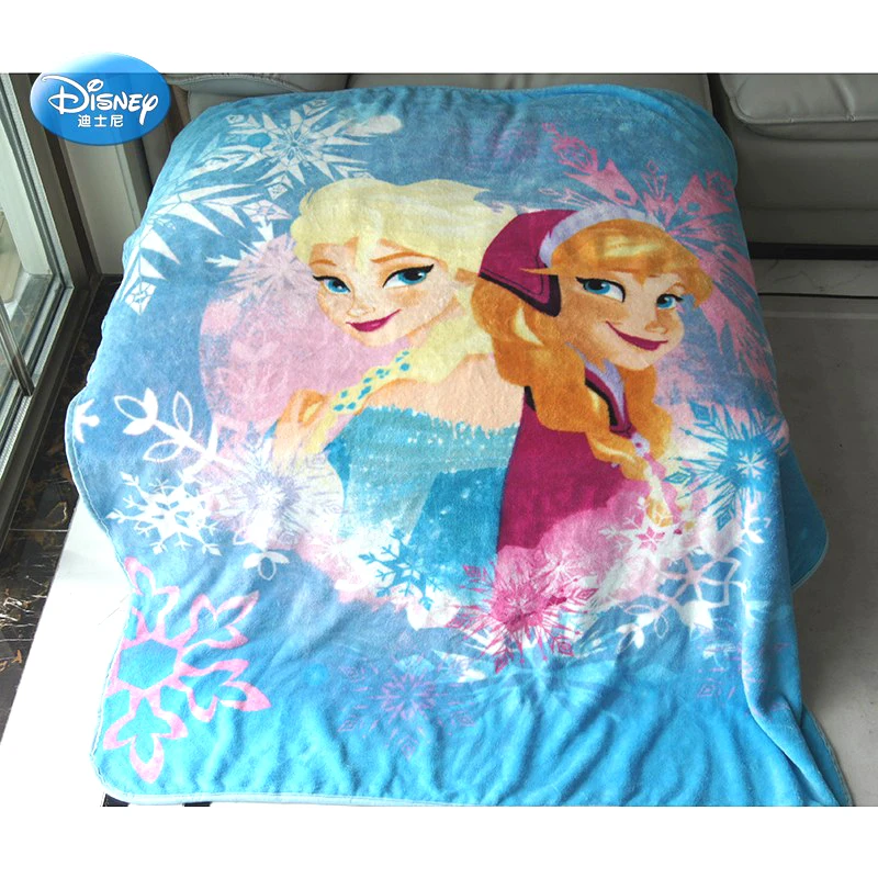 Летнее плюшевое одеяло Disney синие сестры Холодное сердце Эльза Анна плед для