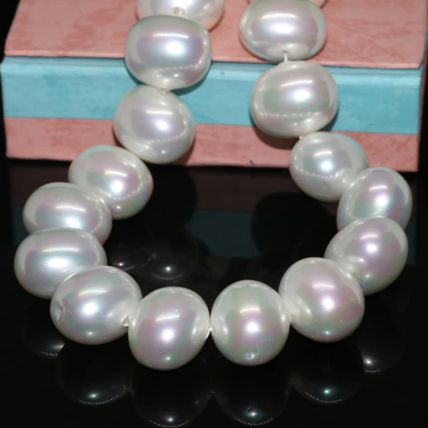 Бусины женские с натуральным жемчугом 15 дюймов 16 х19 мм|irregular beads|jewelry makingpearl shell |