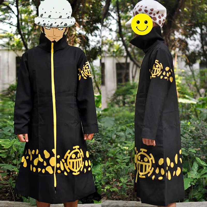 Аниме Цельный Толстовка Трафальгар плащ халат с капюшоном длинный Хэллоуин